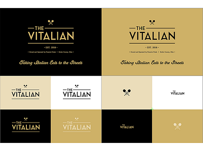 The Vitalian Final Branding branding food truck logo pizza