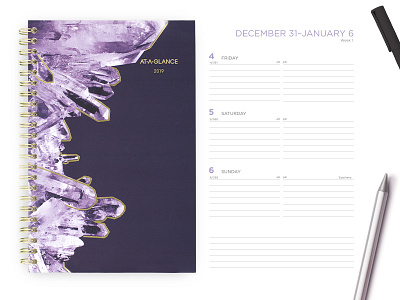 Crystal Planner 2019 crystals notebook pattern planner stationery