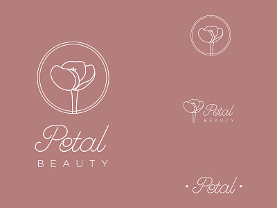 Petal Beauty Revised beauty branding floral flower lines logo skincare