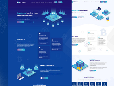 ICO landing page bitcoin blockchain crypto currency design ico ico landing page landing landing page roadmap token ui ux design