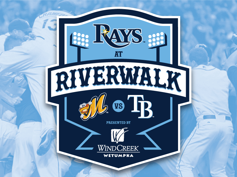 Rays At Riverwalk baseball logo mlb rays