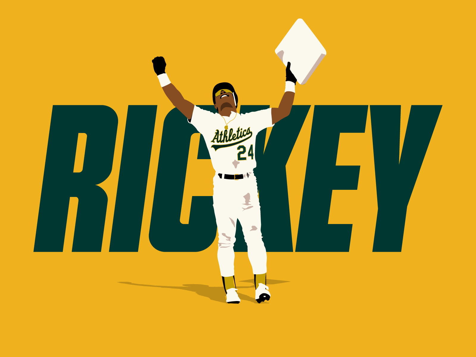 RICKEY REGGIE ROLLIE baseball design illustration mlb vector