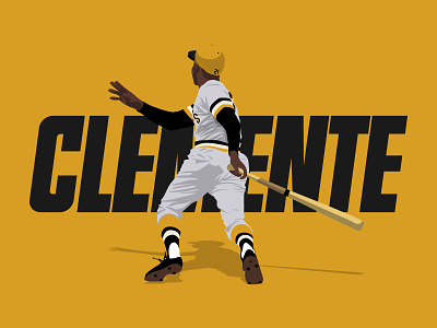 CLEMENTE baseball design illustration mlb roberto clemente vector