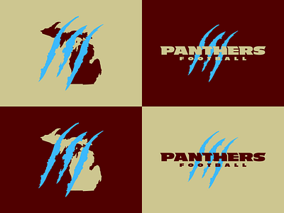 Michigan Panthers Resurrection branding design football logo michigan typography vector