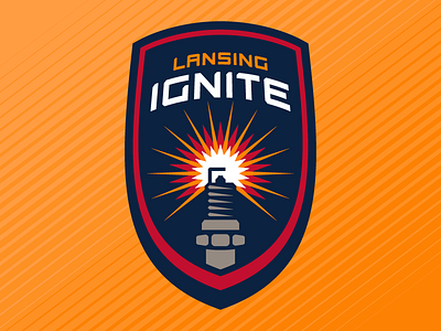 Lansing Ignite brand and identity soccer