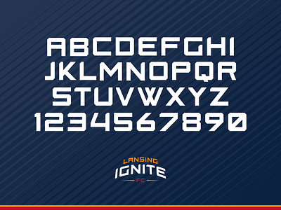 Lansing Ignite FC Typeface
