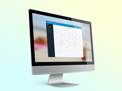 Dashboard preview calendar clean dashboard flat mockup simple ui web web design