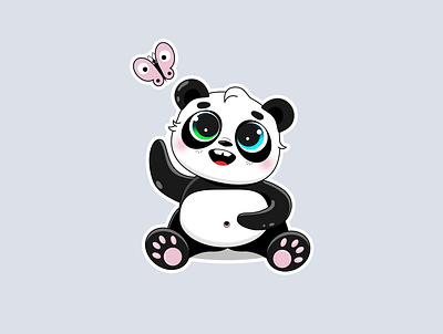 Panda 2d character character design design illustration vector дизайн иллюстрация характер