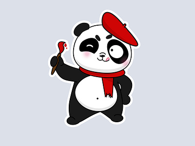 Panda_1 2d character character design design illustration vector дизайн иллюстрация характер