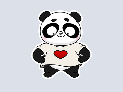 Panda_2 2d character character design creative design illustration vector дизайн иллюстрация характер