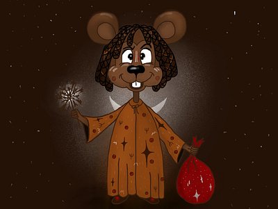 Christmas Mouse 2d character childrens illustration christmas illustration дизайн иллюстрация характер