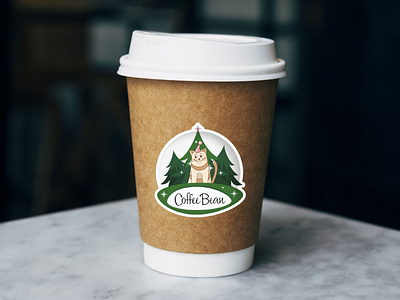 coffee cup sticker