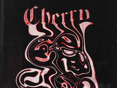 Cherry design graphic design layout photoshop psychedelic retro type type design typography