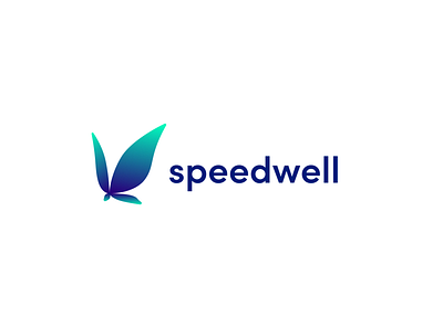 speedwell logo branding design flat logo logos minimal web