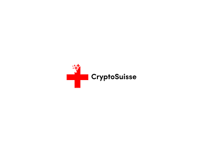 Crypto Suisse blockchain branding crypto flat logos minimal swiss design swiss style