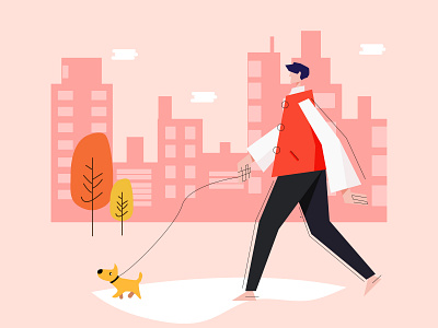stroll design illustration vector