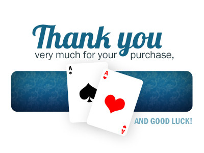 Thanks You Poker good luck poker purchase thanks web