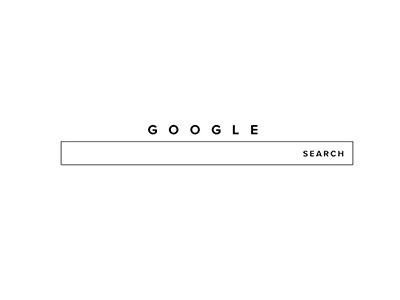 Minimal Google ReDesign black google minimal search web web design white