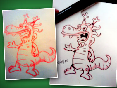 Drac Xinès - Chinese Dragon character childrens illustration chinese dragon draw illustration sketches