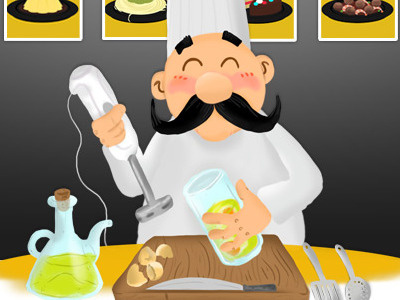 Cuiner de Cuinetes.cat cartoon character chef cook cooking drawing illustration kitchen