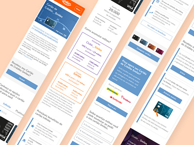 Smiles - Mobile Credit Card Page credit cards design mobile ui ux website
