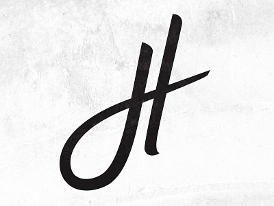 Cursive Letter "H" black capital cursive h letter makoyed swoosh typography vadim vadimages н