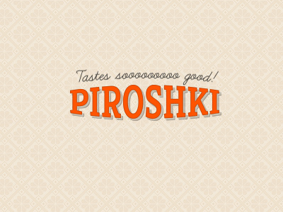 Piroshki 3d branding cake classy logo makoyed pie piroshki round type typography vadim vadimages