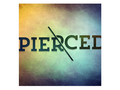 "Pierced" Album Cover 2 album cd cover music pierced typography