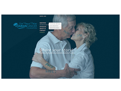 Ovarian Cancer Website Redesign cancer clean design experience interface layout modern ui ux website