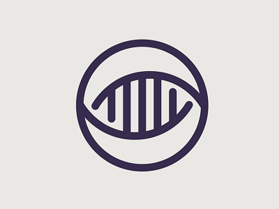 Medical Research Logo Concept branding eye helix icon design logo medical research minimal