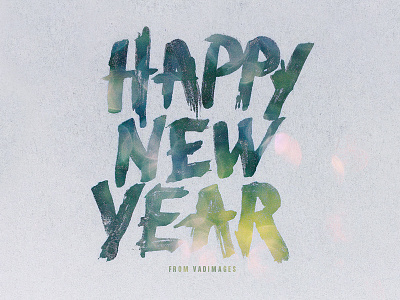 Happy New Year calligraphy hand drawing hand writing happy new year typography