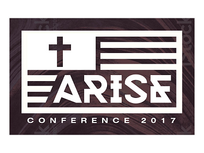 Arise Conference 2017 Design american flag arise conference cross flag icon logo