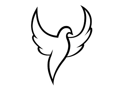 Dove Logo Icon bird branding dove eagle flying freedom icon line logo makoyed vadim vadimages wings
