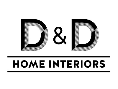 D & D HOME INTERIORS branding draft home identity interiors letter logo makoyed rough type typography vadim vadimages