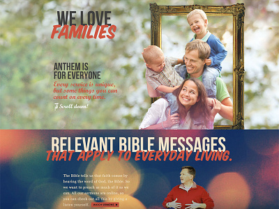 Check Out Parallax Page Design about anthem bible church design development family interactive makoyed message page parallax vadim vadimages website