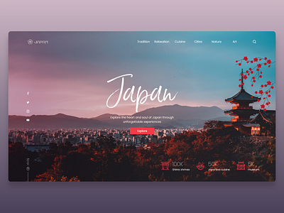 Visit Japan | Landing page ui