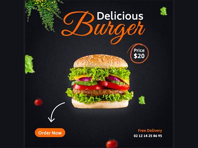 Burger Social Media Ads