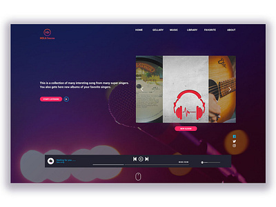 MUSIC UI design music album music app ui uidesign ux