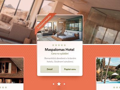 Hotel UI Card card detail ui ui design web