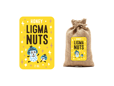 Ligma Nuts branding character design graphic identity illustration ligma nuts packaging peanuts snack