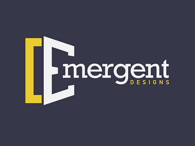 Emergent Designs Logo (work in progress) branding design flat illustration logo typography vector