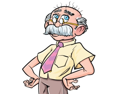 Cute Cartoon Professor adobeillustrator cartoon character cute fun illustration illustrator vector