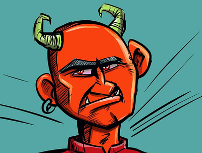 Devil man adobeillustrator cartoon illustration illustrator