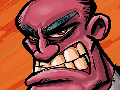 Evil and mad adobeillustrator cartoon character design illustration illustrator vector