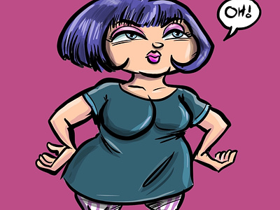 Nessa from Gavin & Stacey cartoon character humour illustration tv
