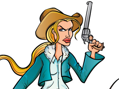 Antonbrand Cowboy Whip Lady adobe adobeillustrator art artis colouring drawing freelance freelancer illustration illustrator vector vectorart