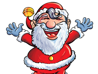 Cartoon Santa adobeillustrator cartoon character fantasy father christmas santa vector