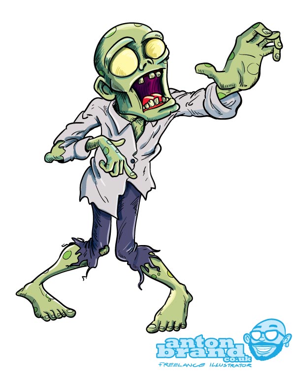 Cartoon Zombie Creeper.