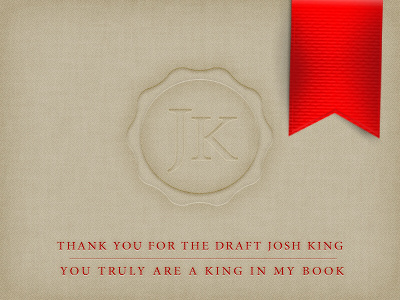Thank You Josh King