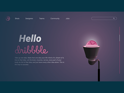 Hello, dribbble design dribbble flat hello dribbble hello dribble illustration illustrator minimal ui ux vector web website